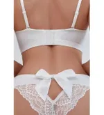 Beyaz Fiyonk Detaylı Fantezi Külot Feel Lady 1011 Beyaz