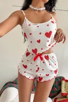 Beyaz Kalpli İp Askılı Yazlık Şort Pijama Takım Real Passione S-37 Beyaz farklı açı