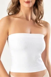 Beyaz Seamless Bel Korse Atlet Erdem 621