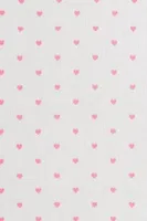 Beyaz Uzun Kollu Klasik Yaka Minimal Kalp Baskılı Şık Pijama Takımı Bella Notte 77361 Beyaz görsel 4