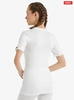 Black Spade Unisex Kısa Kollu V-yaka Termal Fanila 1263 Beyaz görsel 5