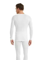 Black Spade Unisex Uzun Kollu Termal Fanila 9259 Beyaz detay görünüm