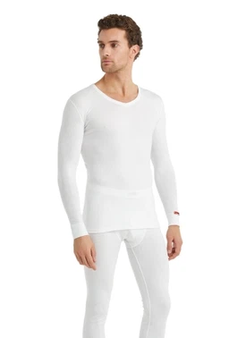 Black Spade Unisex Uzun Kollu V-yaka Termal Fanila 1257