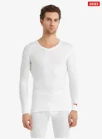 Black Spade Unisex Uzun Kollu V-yaka Termal Fanila 1257 Beyaz görsel 6