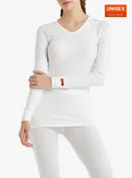 Black Spade Unisex Uzun Kollu V-yaka Termal Fanila 1257 Beyaz görsel 4