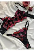 Black Swan Kalpli Dantel Bralet Takım NightLight 2900 Siyah görsel 4