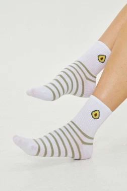 Bonas 3'lü Avokado Desen Tenis Soket Çorap - Alternatif Görünüm