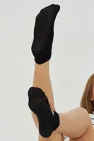 Bonas 3'lü Kadın Kaydırmaz Taban Pilates & Yoga Patik Çorap Somon Siyah görsel 4