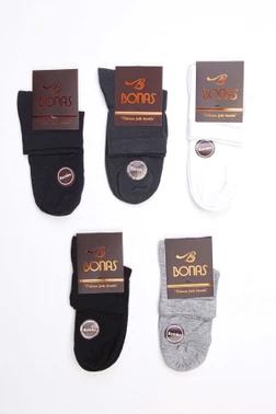 Bonas 5'li Kısa Konç Bambu Erkek Soket Çorap