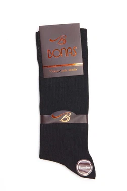 Bonas 6'lı Geo Çizgili Yazlık Bambu Erkek Soket Çorap Somon - Alternatif Görünüm