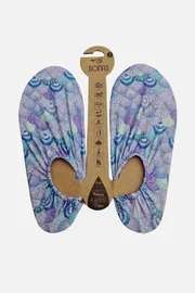 Bonas Deniz Kabukları Desenli Kaydırmaz Taban Kadın Havuz ve Deniz Ayakkabısı