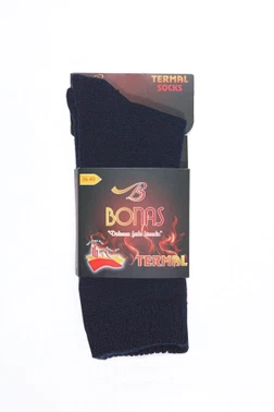 Bonas Termal Kışlık Havlu Soket Çorap Ekru - Alternatif Görünüm