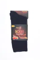 Bonas Termal Kışlık Havlu Soket Çorap Ekru Lacivert detay görünüm