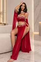 Bordo Dansöz Fantezi Kostümü Feel Lady F997 Bordo görsel 4