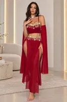 Bordo Dansöz Fantezi Kostümü Feel Lady F997 Bordo