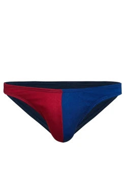 Bordo Mavi Erkek Pamuklu Klasik Slip Külot Darkzone DZ-1104-123-S