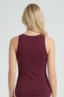 Bordo V Yaka Pamuklu Kadın Atlet Türen 913/Bordo Bordo farklı açı