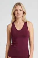 Bordo V Yaka Pamuklu Kadın Atlet Türen 913/Bordo Bordo