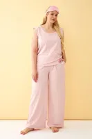 Büyük Beden Penye Alt Üst Takım Akbeniz 115306 Pembe görsel 8