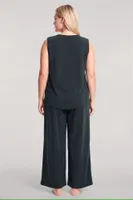 Büyük Beden Yelekli Yazlık Pijama Takımı - Lacivert Akbeniz 6034 Lacivert görsel 5