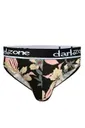 Çiçek Desenli Siyah Pamuklu Lastikli Slip Külot Darkzone DZ-1103-113-S