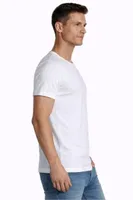 Çift Kaplan Elastanlı T-Shirt 954 Beyaz farklı açı