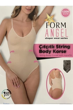 Çıtçıtlı String Body Korse Form Angel 5014 - Alternatif Görünüm