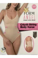 Çıtçıtlı String Body Korse Form Angel 5014 görsel 4