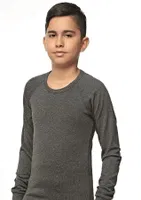 Çocuk Unisex Viskon Şardonlu Termal Fanila İçlik Özkan 31790 Antrasit detay görünüm