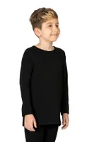 Çocuk Unisex Viskon Şardonlu Termal Fanila İçlik Özkan 31790 Siyah görsel 5