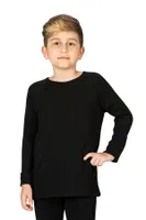 Çocuk Unisex Viskon Şardonlu Termal Fanila İçlik Özkan 31790 Siyah görsel 6