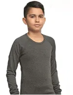 Çocuk Unisex Viskon Şardonlu Termal Fanila İçlik Özkan 31790 Antrasit farklı açı