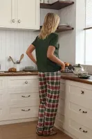 Çok Renkli Cep Detaylı Kısa Kollu Kadın Çift Pijama Takımı Bella Notte CP-7575 Çok Renkli görsel 7
