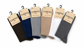 Kadın Likralı Düz Penye Soket Çorap 6'lı Paket Confeo C832-011 - Alternatif Görünüm