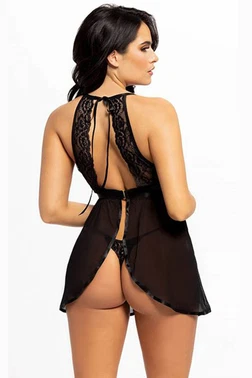 For Dreams Dantel Detaylı Mini Tül Etekli Gecelik For Dreams 9107 - Alternatif Görünüm