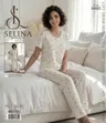 Dantel Yakalı Beyaz Kadın Kısa Kollu Pijama Takım Selina 8480
