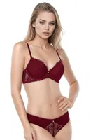 Dantelli Destekli Sütyen Takm Nicole Le Jardin 5065 Bordo