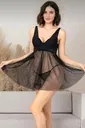 Dantelli Tül Fantezi Kadın Babydoll Nurteks 5402
