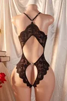 Derin Dekolteli Siyah Dantel Detaylı Fantazi Body Feel Lady F232 Siyah görsel 8