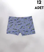 Desen Baskılı Penye Erkek Çocuk Boxer 12'li Kota 1013 Asorti detay görünüm