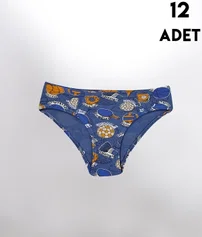 Desen Baskılı Penye Erkek Çocuk Slip Külot 12'li Kota 1018