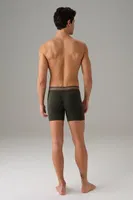 Desenli Modal Erkek Boxer Doreanse 1714 Haki görsel 6