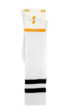 Design Design Çizgili Pamuklu Çocuk Dizaltı Çorap Mor No.2