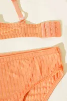 Desteksiz Balensiz Sütyen Külot Takım NBB 4874 Turuncu görsel 8