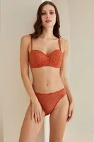 Desteksiz Sütyen Külot Takım NBB 4817 Tarçın