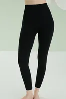 Dikişsiz Yüksek Bel Toparlayıcı Tayt NBB 2577 Siyah görsel 8