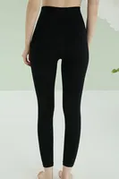 Dikişsiz Yüksek Bel Toparlayıcı Tayt NBB 2577 Siyah görsel 9