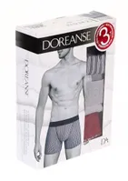Doreanse Erkek 3 lü Boxer 1867 Lacivert-Bordo-Gri görsel 4