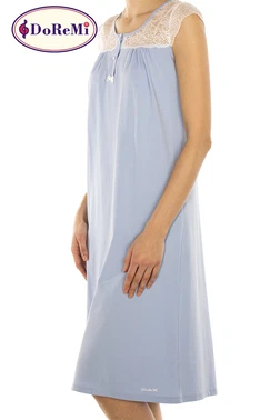 DOREMI Mavi Renk DoReMi Gecelik 002-000506 - Alternatif Görünüm