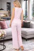 DoReMi Kolsuz Kadın Pijama Takımı Toz Pembe detay görünüm